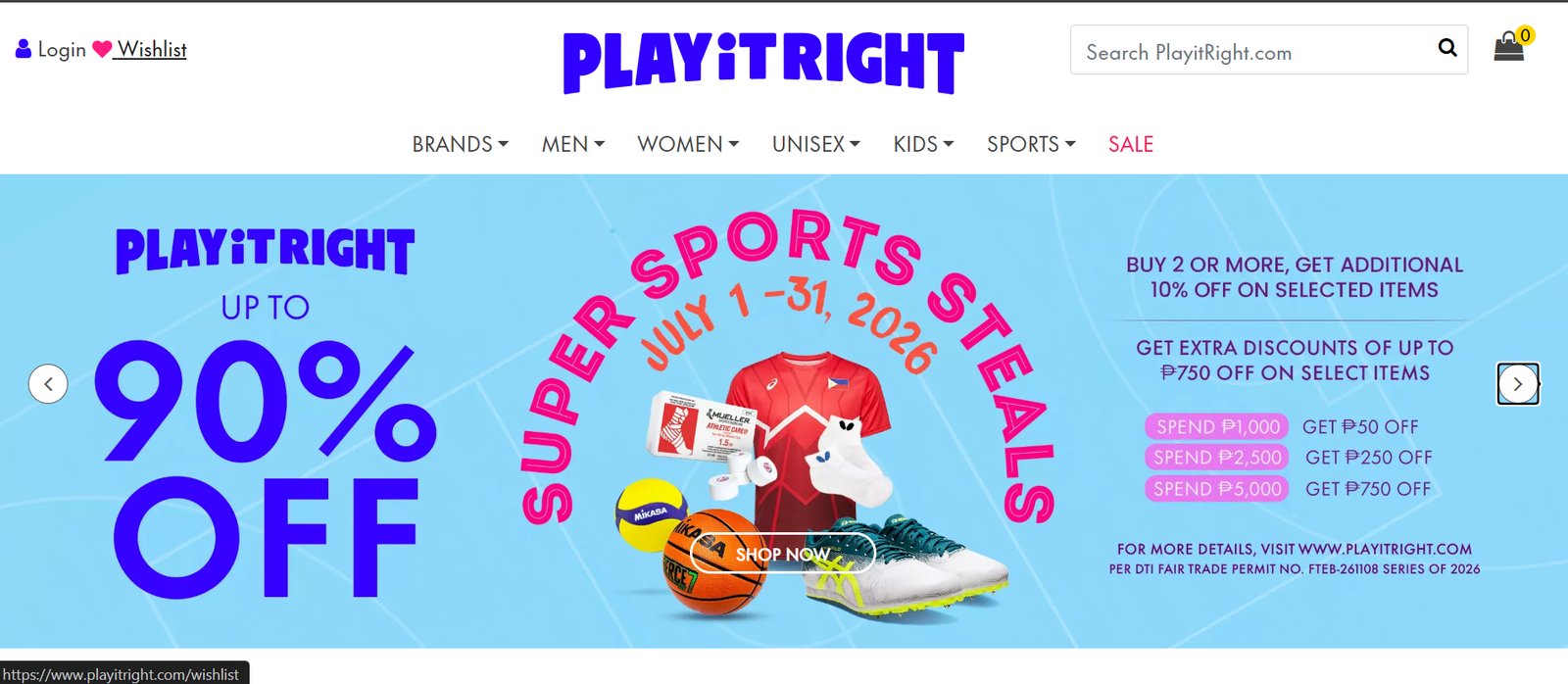 PlayitRight Philippines homepage